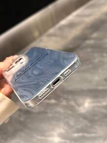 1 Stück personalisiertes Handyhülle, TPU Material mit Text- und Grafik Muster, glänzend, wasserdicht, stoßfest, rutschfest, weicher Handyschutzhülle, kompatibel mit Apple 16 Pro Max/15 Pro/14 Plus/13 Pro/12 Pro Max/11/XsMax/8/7, interessant, minimalistisch, personalisiert, einzigartig, ideal als Geschenk für Freund, Freundin, Familie, Freunde, Großeltern, Paar, Jahrestag, Geburtstag, Abschluss, Muttertag, Vatertag, transparent, glänzend, glatte Hülle
