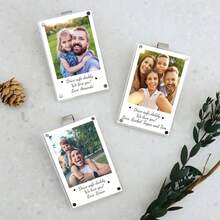 个性化老爸汽车遮阳板夹（1个装），可定制照片，父亲节汽车遮阳板夹，送给爸爸的礼物，送给新爸爸的礼物，送给丈夫的汽车遮阳板夹，老爸汽车配件，多功能，装饰性强，可重复使用，精致，高品质，色彩丰富，时尚现代，可定制，个性化，独特，送给她、男朋友、爸爸、妈妈、家人的理想礼物，办公室装饰，优雅生活，旅行收纳 - 彩色 - 查看 9