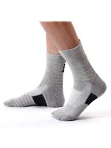 3 pares de meias de basquete Elite masculinas, curtas, cano médio, felpudas e acolchoadas, com absorção de impacto, antiderrapantes, para corrida e treinamento