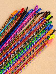 10 件/批时尚多彩手工编织女孩男孩手链流苏可调节手绳适合送给家人和朋友的珠宝礼物 - 10條友誼繩 - 查看 5