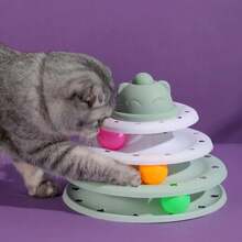 New Cat Head Cat Turntable Cat Self Hi Track Play Plate Interactive Educational Cat Toy Pet Supplies