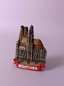 1 pezzo Calamita da frigo souvenir da viaggio 3D creativa della città, calamita decorativa fatta a mano, adatta per Natale - Multicolore - Visualizzare 4