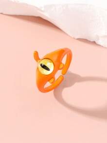 5pcs/Set Cute Monster Ring Set, Dopamine Ring Combo Gift For Couples And Best Friends - Multicolor - View 3