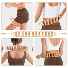 Holz Massagegerät, Ganzkörper-Massagegerät, Handmassagegerät, Beinmassagegerät, Schultermassagegerät, Schulter- & Nacken-Massagegerät, Gesichtsmassagegerät, Rückenmassagegerät, Taillen-Massagegerät, Ganzkörper-Muskelmassage, Multifunktionale Massage für verschiedene Körperteile, Körperrelaxationstool, geeignet für den Heimgebrauch, kann als Geschenk an Familie, Freunde und Klassenkameraden vergeben werden