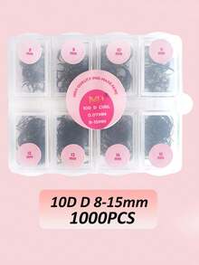 500 sợi mi giả uốn sẵn 10D, 240 sợi mi giả dày thủ công 10D độ dày 0.07mm dài 8-15mm, mi giả dày thon sẵn. - D - Xem 18
