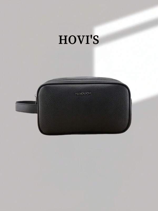HOVI'S This Stylish Retro Clutch Bag Features A Design And A Large Capacity With Double Zippers. It Serves As A Multifunctional Bag That Can Hold A Mobile Phone, Cards And Cash, Making It Suitable For Use As A Versatile Storage Bag.