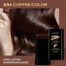 2PCS Hairdressing Wand - 20g*2 Portable,Easy To Apply, No-Brush Hair Coloring Tool For Quick And Even Coverage,Hair Touchup Product ,Convenient Hair Styling|Smooth Application - Brown - View 2