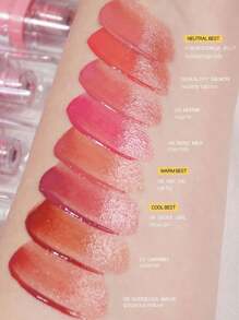 AMUSE Amuse JEL-FIT TINT 01 BOKSOONGA JELLY, Hydration And Plumping, Lightweight, 12-Hour Lasting, Jelly-Like Texture, Moisturizing Lip Stain, Vegan In Handy Size For Travel, K-Beauty, Korean Makeup, 3.8g/0.13oz