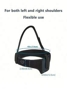 Concealed Shoulder Holster – Unisex Adjustable Underarm Holster To Fit The Waist, Abdomen, Or Hip, Up To 43 Inches In Size, With A Comfortable Elastic Sling For All-Day Wear. - 黑色 - 查看 4