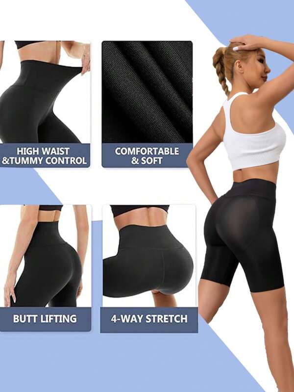 Tight Yoga Pants High Waist Sexy Lifting Butt Workout Shorts For Running Fitness