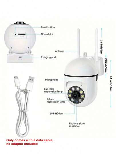 5G WiFi Security Camera 355 Degree Intercom Night Vision, Remote Control Home Indoor Outdoor APP To View Anytime Anywhere. view 6