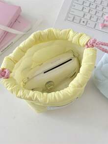 1个可爱绗缝相机包，CCD收纳包，相机包，柔软材质，防摔防尘，小巧便携，适合存放黑卡相机，简约便携，防摔防刮，多用途，适合户外使用，相机配件旅行必备，邮轮必备，宿舍必备，生日礼物，伴娘礼物，母亲节礼物，教师节礼物，情人节礼物 - 彩色 - 查看 4