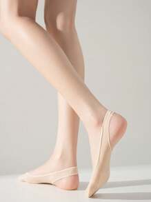 1/5 Pairs Invisible Boat Socks Women Summer Silicone Non-Slip Socks For High Heels Shoes Ice Silk Thin Half-Palm Suspender Sock