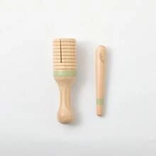 可爱松鼠图案 8 音木制打击乐器玩具，早教礼物，益智乐器套装（3-6 岁） - 彩色 - 查看 17