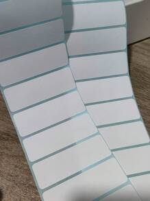 2000pcs/1000pcs/200pcs/100pcs Plain Color Labels Stickers, Easy To Use And Multipurpose Self-Adhesive Labels, 70*20mm Suitable For Office And School Student Labels, Barcode Printer Paper, Random Assorted,School Supplies,Back To School