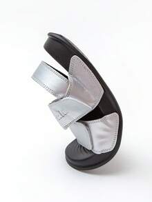 mini bala 中性兒童輕便防滑運動涼鞋-快乾易清潔夏季鞋 - 煙灰銀 - 查看 7