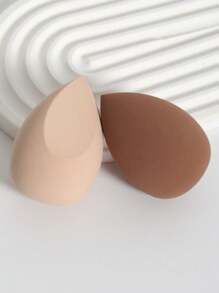 2pcs/Pack Makeup Sponge, Foundation Blender Beauty Sponge, Latex-Free Dry & Wet Powder, Cream, Liquid Foundation Applicator Tool, Suitable For All Skin Types,Makeup,Cheap,Room Decor,Vanity,Travel,Bedroom,Makeup Accessories,Puff,Makeup Blender,Powder Puff,Makeup Sponge