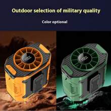 3600mAh Portable Waist Fan Clip On Belt, Max 24H Cooling,10 Speeds 12000RPM,Rechargeable Hands-Free Personal Wearable Neck Fan With Dual Clip & Flashlight For Outdoor Jobsite Camping Traveling Turbo Fan