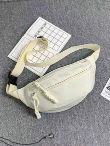 Waterproof Large - Capacity Chest Bag | Minimalist Fashion Design | Perfect For Daily Commute, Travel Adventures, Outdoor Hiking & Streetwear Styles | Lightweight Waist Pack For Men | Ideal For Storing Phones, Wallets, Essentials 2 0s Style Streetwear