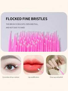 睫毛延长套装，一次性睫毛刷，微型刷，睫毛棒，唇刷，150 件