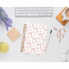 YQQ Coquette Pink Bow YQQ  JournalsPreppy Cute Spiral YQQ  For Teen Girls Women Coquette Stuff  Hardcover Spiral YQQ  5.5x8.3
