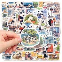 50 Pandas Tages-Aufkleber, Laptophüllen, Handyhüllen, Dekorative DIY-Aufkleber Schulmaterial, Schulanfang