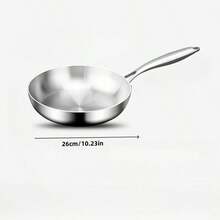 High Quality Three-Layer Stainless Steel Frying Pans, Deep Frying Pans, Uncoated Non Stick Frying Pans, Household Frying Pans, Electromagnetic Cooking Pans, Dishwashers, And Ovens Are, Fast, And Evenly Heated, With Heavy-Duty Detachable Handles - Multicolor - View 5