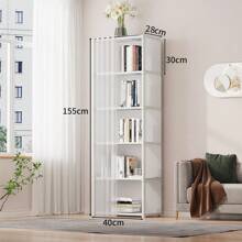 1pc Simple Wardrobe Open Closet Free Standing Garment Rack, Compact Dust-Proof Clothes Organizer With Multiple Shelves, Easy Assembly, Bedroom Storage, Black Independent Wardrobe With Transparent Door And Open Top Shelf, Fashion Black Finish, Sturdy Structure, Clothing Storage Box
