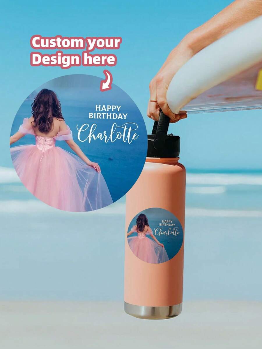 1-100pcs Personalized Labels - Custom Stickers With Any Text, Image, Custom Thank You Labels Stickers ,PVC, Waterproof, Colorful Custom, Unique Ideal Gifts For Him, Her,Family,Friends,Son,Daughter,School Students,Pets, Dogs, Cats, For Anniversaries,For Birthdays, School,Home