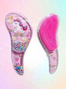 6pcs Transparent Cartoon Hair Care Comb Set, Smooth Hair Comb, Household Hairbrush, Scalp Massage Comb, Bubble Ball Plastic Comb, Hair Style Tip Tail Comb, Three-Row Brush Comb, Double-Headed Comb Style, Brush Style Brush, Eyebrow Brush, Eyebrow Brush, Makeup Tray Set, Providing The Best Personalized Gift For Your Girl, Hair Styling, Hair Stuff, Comb Hair ,Hair Accessories, Hair Styling Kit, Hair Tool Kit, Hairstyling Set