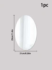 1pc Round Mirror, Round Wall Mirror Fogless Shatterproof Bathroom Circle Acrylic Mirror Unbreakable Frameless Wall-Mounted Mirrors For Wall Living Room Bedroom Home Decor, Stickers, Wall Decal, Vinyl Decal For Home Decorations, Spring Decoration Items Refresh Your Home, Festival Decoration Stickers Gifts Birthday Graduation