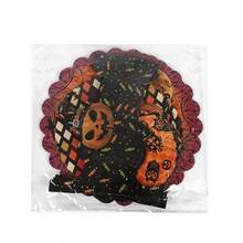 Halloween Pumpkin 3-Layer Cupcake Stand - A Dessert Tower Like An Evil Spirit, Featuring A Witch Hat And A Bat, With A Food-Safe Paper Tabletop Decoration, Perfect For Halloween Parties, Christmas, Easter, Thanksgiving, And Halloween Decorations - Multicolor - View 4