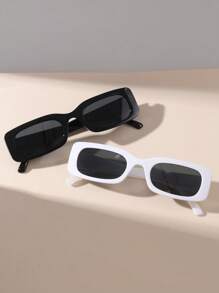 2 piezas Gafas de moda diarias con estilo Y2K lindas para adolescentes