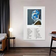 Framed Canvas Gunna One Of Wun Album Tracklist Poster – Digital Download | Aesthetic Rap Wall Art Print - Framed - View 3
