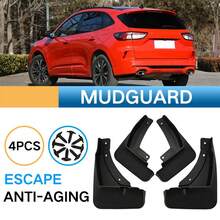 4Pcs Car Mud Flaps Splash Guards Mudguards Mudflaps With Hardware Kits All-Weather Anti-Aging Front And Rear Wheel Mud Guards Compatible For Escape 2020 - Black - View 1