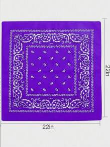 6/3 Pcs Paisley Pattern Bandanas Assorted Cowboy Bandanas Unisex Novelty Print Head Wrap Scarf Wristband For Adults