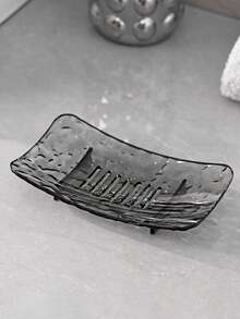 1pc/2pcs Glacier Pattern Soap Dish, Bathroom Vanity Standing Soap Holder, Minimalist & Elegant Soap Dish Rack - Multicolor - View 3