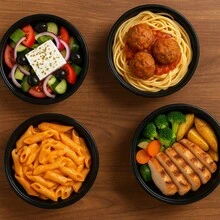 36oz-50Pack Extra-Thick Meal Prep Bowls With Lids, Plastic Containers With Clear Covers For Noodles, Poke Bowl, Salad, Soup - Freezer, Microwave & Dishwasher-Safe - 36oz-50Gói - Xem 7