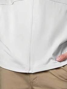 CAMEL CROWN Men's Knitted Sun Protection Clothing, Spring And Summer Outdoor Yarn Sun Protection Cool Black Rubber Fishing Sun Protection Clothing Climbing Jacket - Glacier Gray - View 3