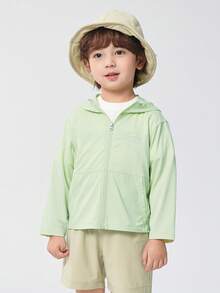 Balabala Children's Sun Protection Clothing Boys/Girls 2025 Summer Cool Skin Coat - Pink Green - View 2