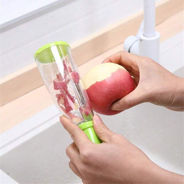 Obstschäler Werkzeug, um das Wegfliegen von Obstschalen zu verhindern, geeignet für Küchen Zuhause, Obstschäler