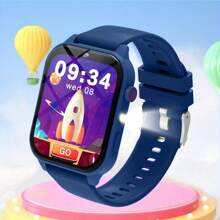 Heißestes Geschenk für Kinder, Kinder Smartwatch Neuheit 2025, Kinder Spieluhr, 18+ lustige Spiele, 1,83 Zoll Touchscreen, Energiesparchip, Schrittzähler, Fotos machen, Taschenlampe, Schlafüberwachung, Alarmerinnerung, Kamera, Fotoalbum, Spiele, Kalender, Schrittzählung, Countdown, Rechner, Stoppuhr, Taschenlampe