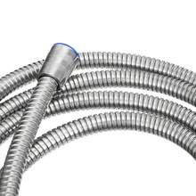 三功能手持式高压花洒，配1.5米/59英寸不锈钢软管和粘性壁挂支架，镀铬浴室配件，浴室工具 - 銀色 - 查看 3