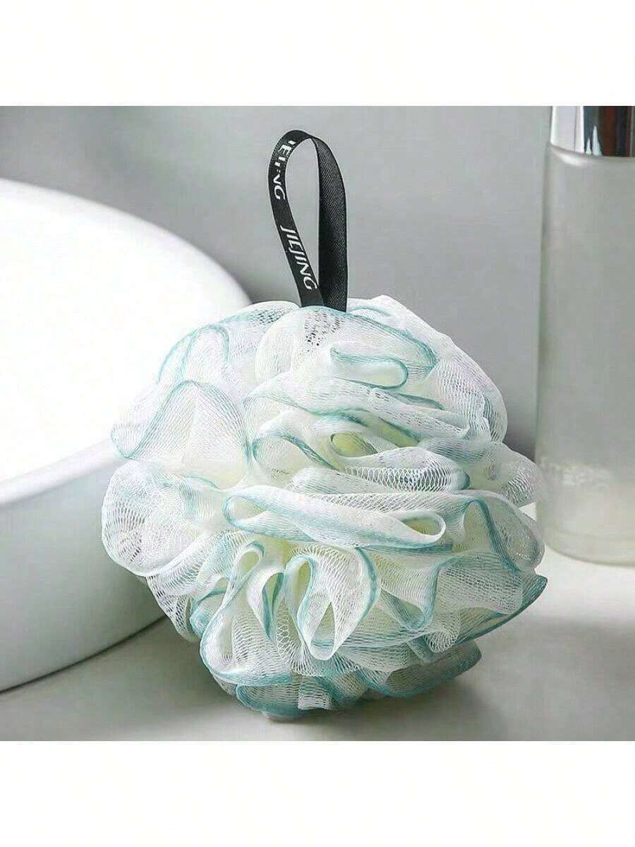 Scrubbing Towel, Bath Ball, Non Scattering Bath Flower,Women's Bath Ball, Scrubbing Magic Tool, Back Scrubbing Foam Net - 隨機顏色 - 查看 1
