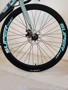 2 件山地自行车/自行车轮圈反光贴纸，激光发光辐条装饰，创意自行车轮圈盖贴花 - 彩色 - 查看 9