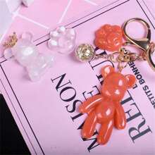 1 Set Of 6 Sitting Bear Shape Resin Molds, 3D Pendant Jewelry Craft Molds, Suitable For Bag Charms, Keychains, DIY Decorations, Daily Wear