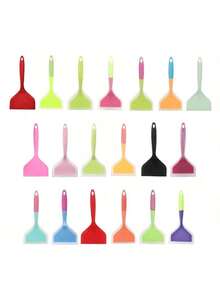 1pc, Translucent Silicone Cooking Utensils Set – Essential Kitchen Utensils & Must-Have Kitchen Accessories, Including Tamagoyaki Spatula, Wide-Mouth Pizza Turner, Steak Flipper, Crepe/Pancake Shovel - Key Addition To Kitchen Essentials & Baking Supplies, Heat-Resistant, Non-Stick , Flexible, Durable; For Breakfast, Grilling, Street Food. - Blue - View 10