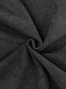 1 pezzo Pantaloni dritti in velluto a coste casual/da pendolare semplici di colore unito per ragazze/adolescenti