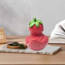 Creative Strawberry Duck Fruit Series Decorative Duck Figurine, Home Decor - Multicolor - View 5