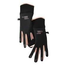 1 Pair Waterproof Touch Screen Cycling Gloves, Thermal Lined Thin Style, Lightweight & Windproof, Suitable For Outdoor Cycling Sports